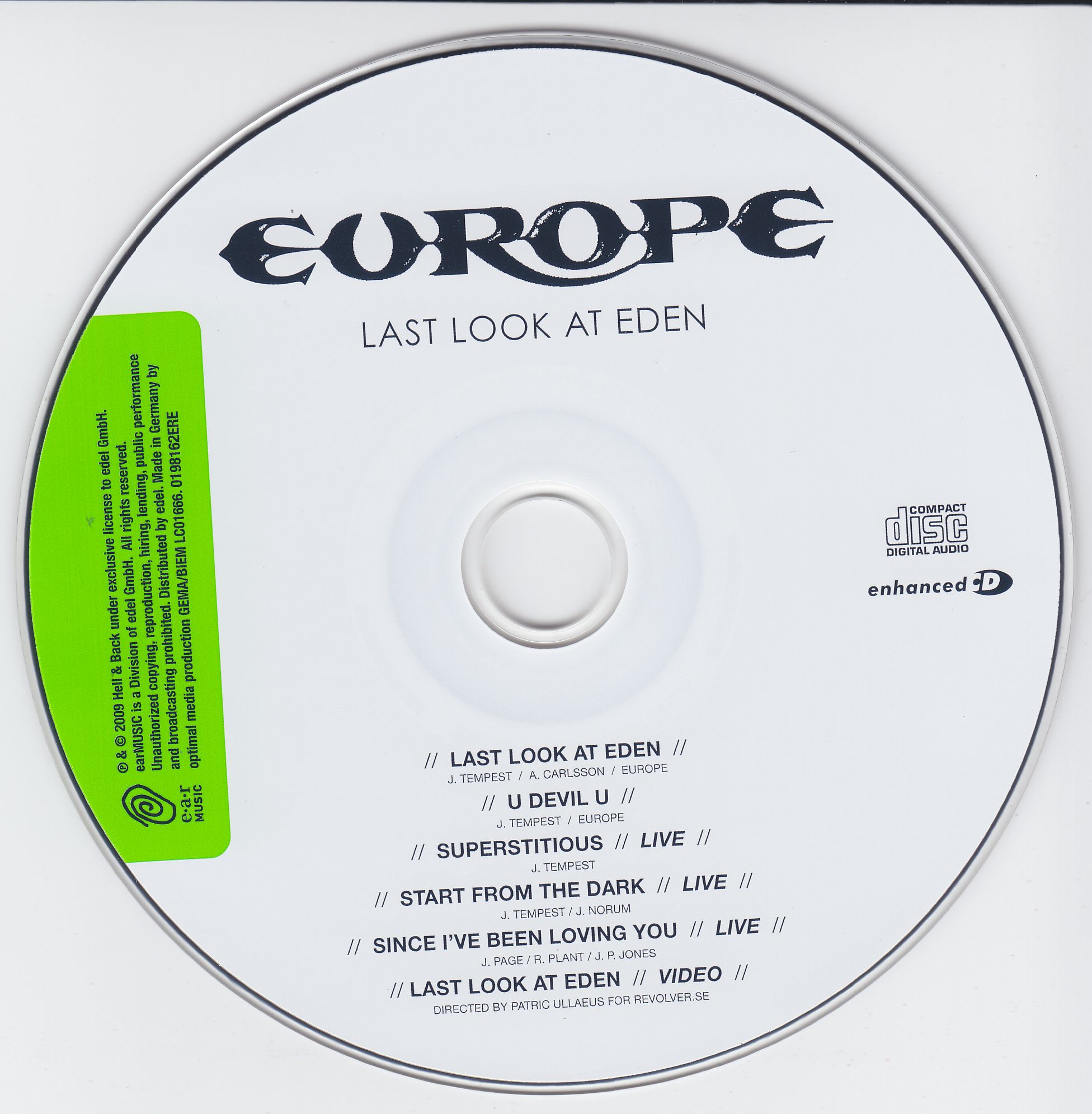 Europe  Last Look At Eden : CDs cd
